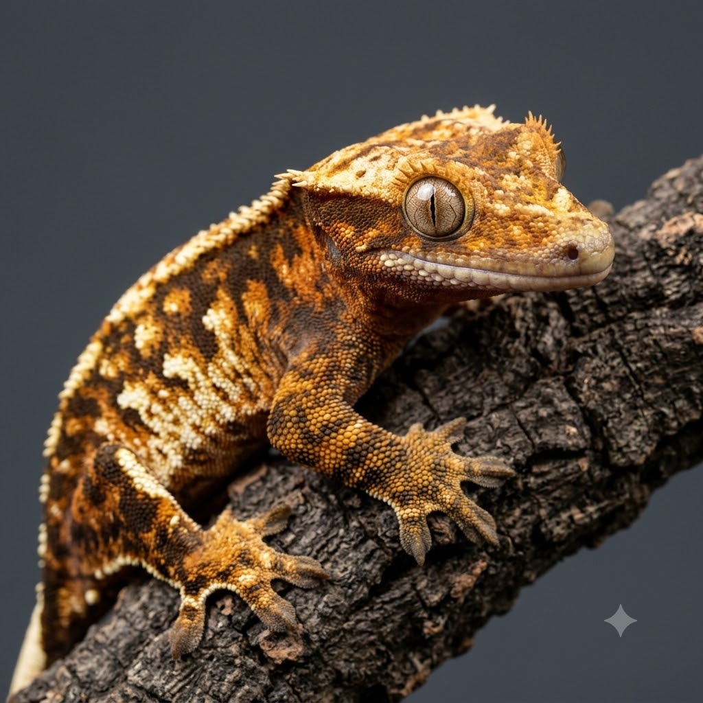 Extreme Harlequin Crested Gecko
