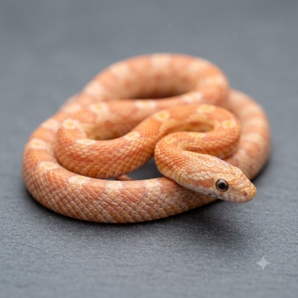 Hypomelanistic Corn Snake