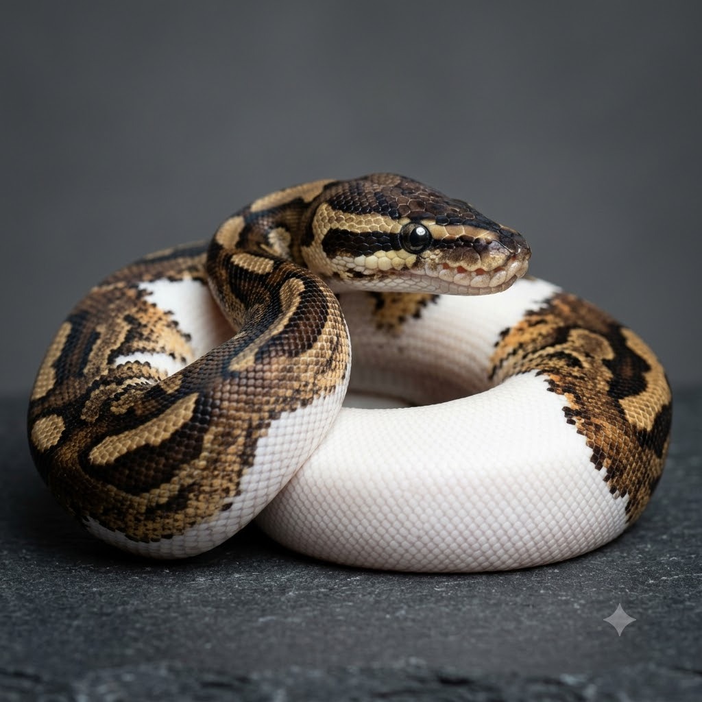Piebald Ball Python